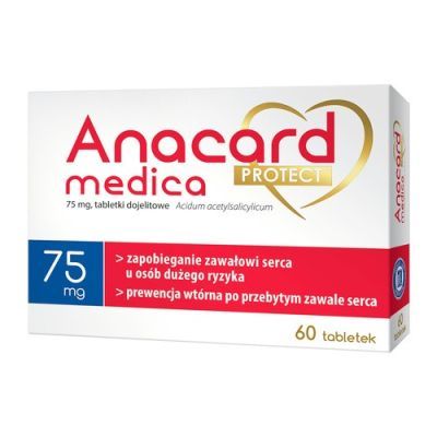 Anacard Medica Protect, 75 mg, tabletki dojelitowe, 60 szt.