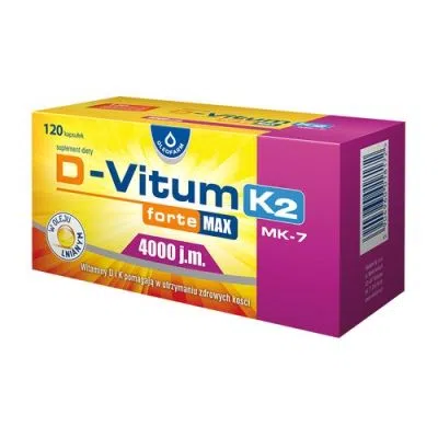 D-Vitum Forte Max 4000 j.m. K2, kapsułki, 120 szt.