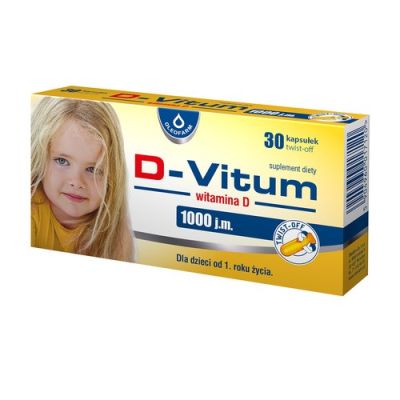 D-Vitum Witamina D 1000 j.m., kapsułki twist-off, 30 szt.