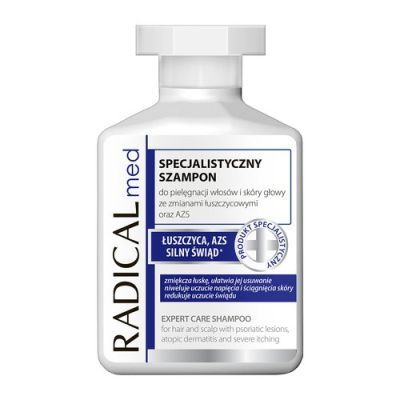 Radical Med, szampon specjalistyczny do włos&oacute;w i sk&oacute;ry głowy ze zmianami łuszczycowymi oraz AZS, 300 ml