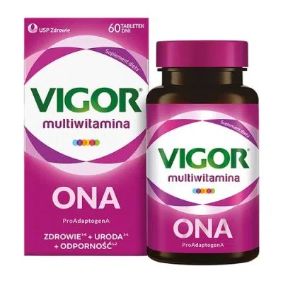 Vigor multiwitamina ONA zestaw witamin i minerał&oacute;w z ashwagandhą, tabletki, 60 szt.