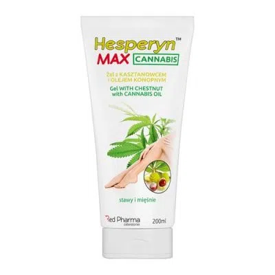 Hesperyn MAX Cannabis, żel z kasztanowcem i olejem konopnym, 200 ml