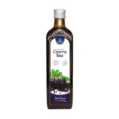 Oleofarm Czarny Bez, sok z czarnego bzu z witaminą C, płyn, 490 ml