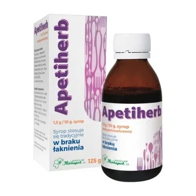 Apetiherb, 1,5 g/10 g, syrop, 125 g