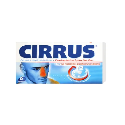 Cirrus Duo (Cirrus), 5 mg+120 mg, tabletki o przedłużonym uwalnianiu, 6 szt.