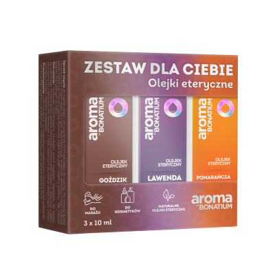Aroma by Bonatium Zestaw dla Ciebie olejki eteryczne goździk/ lawenda/ pomarańcza 3x10ml