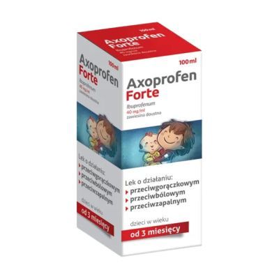 Axoprofen Forte, 40 mg/ml, zaw.doust.,100ml,but.+strz.doust.