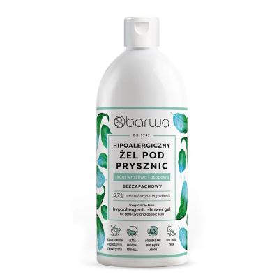 Barwa, Hipoalergiczny żel pod prysznic bezzapachowy skóra wrażliwa, 400 ml