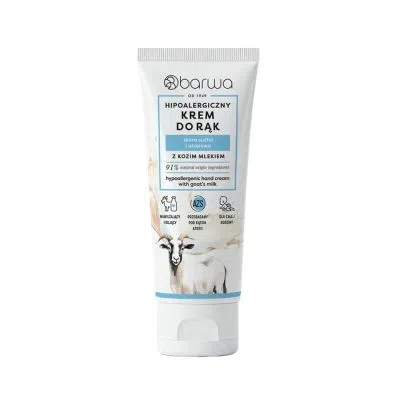 Barwa, Hipoalergiczny krem do rąk kozie mleko skóra sucha, 75 ml