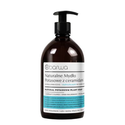 Barwa, Naturalne Mydło Potasowe nawilżające, 480 ml