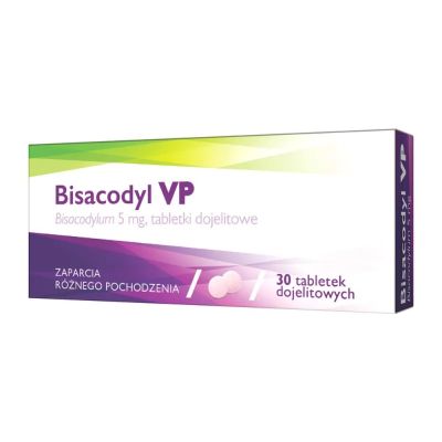 Bisacodyl  VP, 5 mg, tabletki dojelitowe (i.rów), Bułg,30 szt