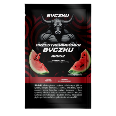 Byczku Przedtrening&oacute;wka Byczku arbuz, saszetka 14g
