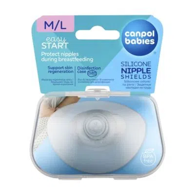 Canpol Easy Start, oslonki piersi,silik.r.M/L,18/603, 2 szt