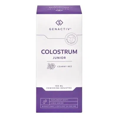 Colostrum Junior Czarny Bez Genactiv, zawiesina, 150 ml