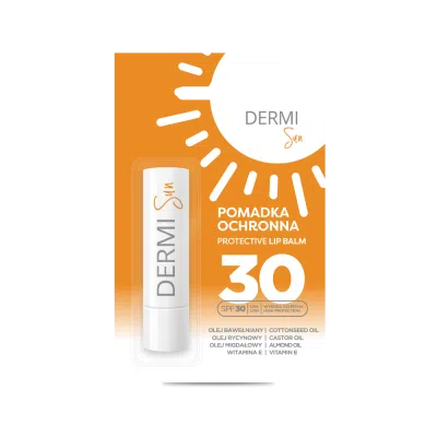DERMI Sun Pomadka ochronna SPF 30, 4,9 g 