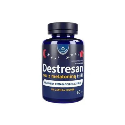 Destresan noc z melatoniną, żelki, 60 szt