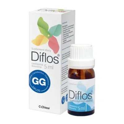 Diflos, płyn w kroplach, 5 ml