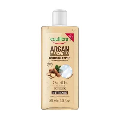 Equilibra, szampon dżywczy argan i kwas hialuronowy, 265 ml
