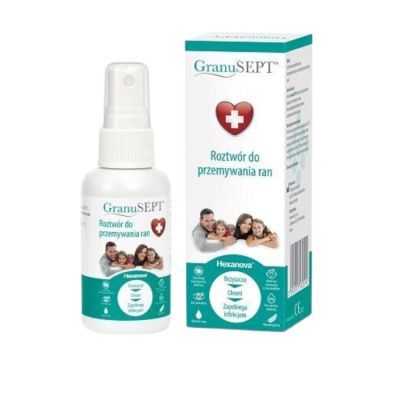 Granusept, roztw., do przemywania ran,  60 ml