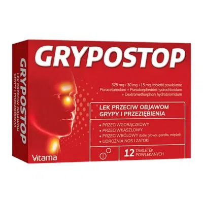 Grypostop, tabletki powlekane, 12 szt.