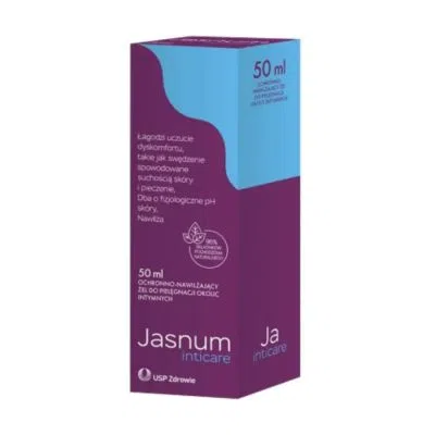 Jasnum Inticare, żel nawilżająco-ochronny do pielęgnacji okolic intymnych, 50 ml