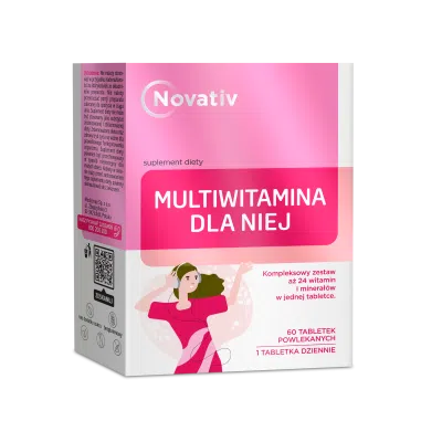 Novativ Multiwitamina dla Niej, tabletki powlekane, 60 sztuk