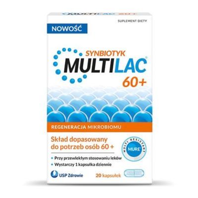 Multilac 60+, kaps., 20 szt