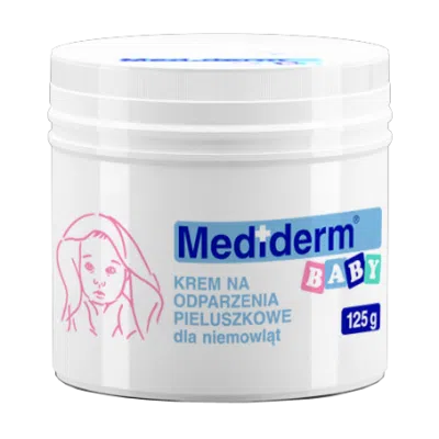 Mediderm Baby, krem na odparzenia pieluszkowe dla niemowląt, 125g