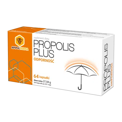 Apipol Farma Propolis Plus, kapsułki, 64 szt.