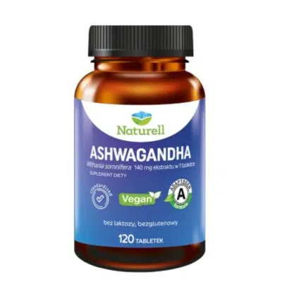 Naturell Ashwagandha, tabletki, 120 szt.