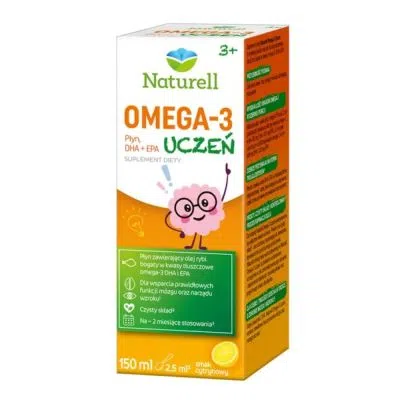 Naturell Omega-3 Uczeń, płyn, 150 ml