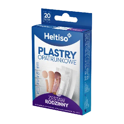 HELTISO, Plastry opatrunkowe Zestaw Rodzinny, 20 szt. 