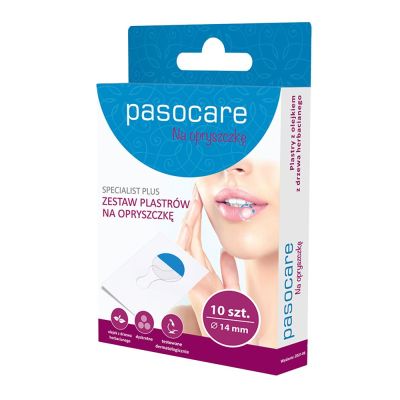 Pasocare Specialist Plus, plastry na opryszczkę, 10 szt.