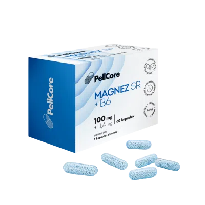 PellCore Magnez SR + B6, 60 kapsułek