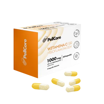 PellCore Witamina C SR+ bioflawonoidy, kapsułki twarde, 60 szt.