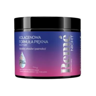 Reme Night Kolagenowa Formuła Piękna, smak owoc&oacute;w leśnych, proszek, 150 g