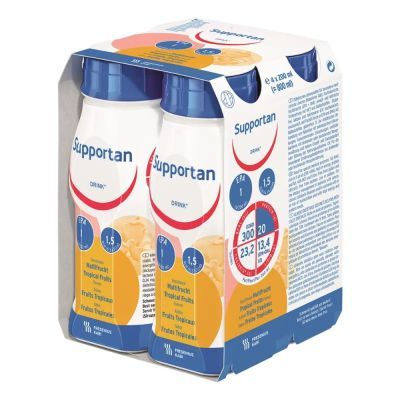 Supportan Drink o sm.owoc.tropikalnych, plyn, 200ml,4but.