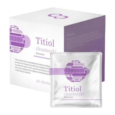 Titiol, chusteczki do higieny i pielęgnacji powiek, 4Demodex, 14 szt.
