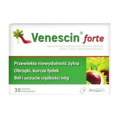 Venescin forte, tabletki drażowane, 30 szt.