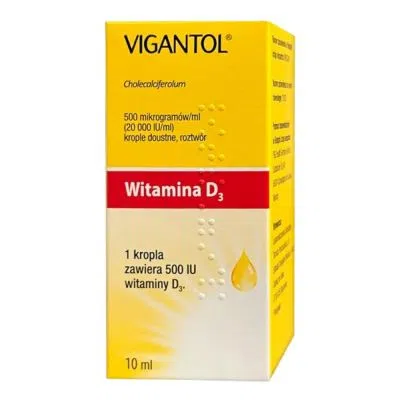 Vigantol, 500 mcg/ml (20.000 IU/ml), krople doustne, 30 ml
