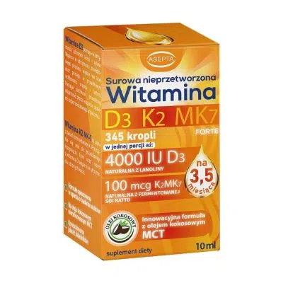 Witamina D3 K2 MK7, krople, 10 ml