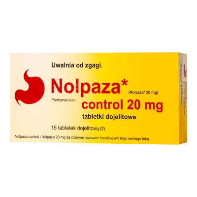Nolpaza control, 20 mg,tabl.dojelit,(i.row),Delf,Rum,15szt