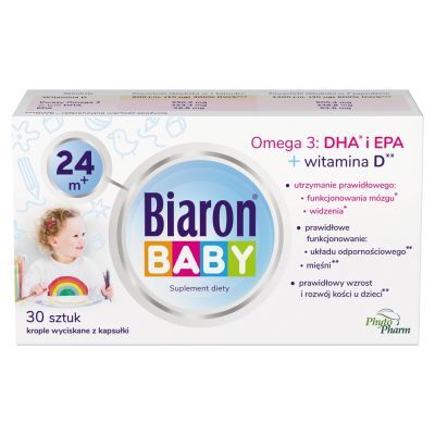 Biaron Baby 24 m+, krople wyciskane z kapsułki (twist-off), 30 szt.