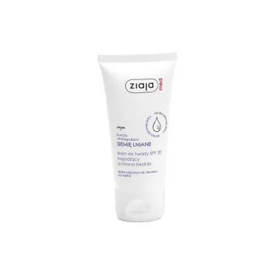 Ziaja Med Siemię Lniane, łagodzący krem do twarzy, ochrona średnia SPF 20, 50 ml