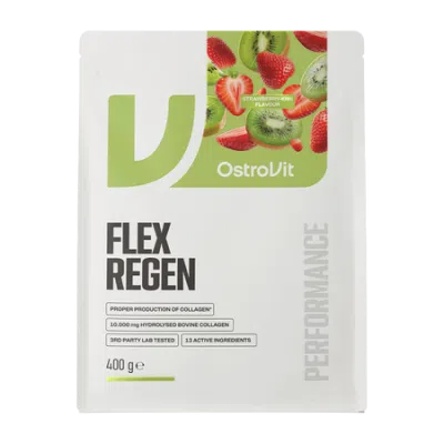 OstroVit Flex Regen, proszek, truskawka-kiwi, 400 g