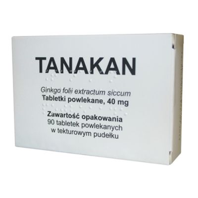 Tanakan, 40 mg, tabletki powlekane, 90 sztuk, (import równoległy, Czechy, Delfarma)