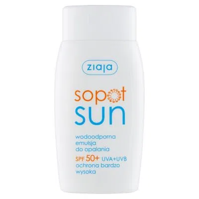 Ziaja Sopot Sun, wodoodporna emulsja do opalania SPF 50+, 125 ml