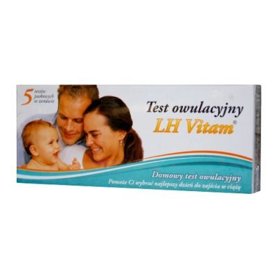 LH Vitam, paskowy test owulacyjny, 1 opakowanie (5 test&oacute;w)