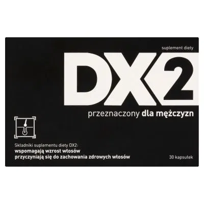 DX2, wzmacniający włosy, przeznaczony dla mężczyzn, kapsułki, 30 szt.