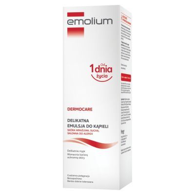 Emolium Dermocare, Delikatna emulsja do kąpieli, 400 ml main product photo